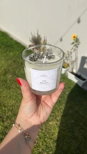 Vela M - Com Pedra Natural